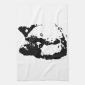 Pop Art Wolf Theedoek (Verticaal)