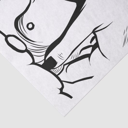 Pop Art Woman Crying Tissuepapier (Detail)