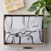 Pop Art Woman Crying Tissuepapier (Geschenk)