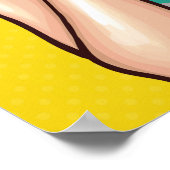 Pop Art Woman op het poster van twee telefoons (Hoek)