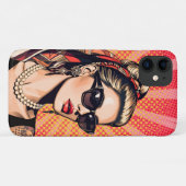 Pop Art Woman Retro Chic Case-Mate iPhone Case (Achterkant (horizontaal))