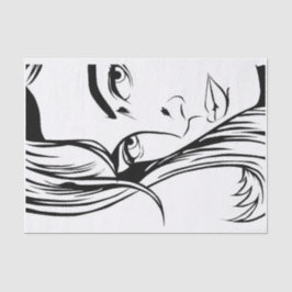 Pop Art Woman Tissue Paper Tissuepapier