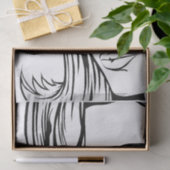 Pop Art Woman Tissue Paper Tissuepapier (Geschenk)