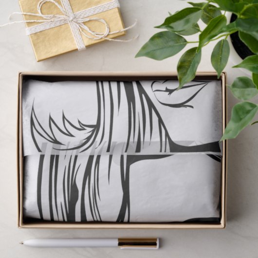 Pop Art Woman Tissue Paper Tissuepapier (Geschenk)