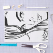 Pop Art Woman Tissue Paper Tissuepapier (Craft)