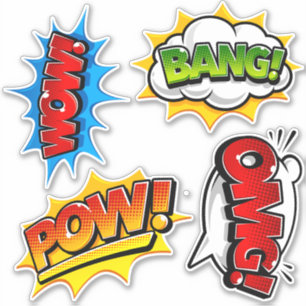 Pop Art Wow Bang OMG Pow! Sticker