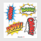 Pop Art Wow Bang OMG Pow! Sticker (Vel)