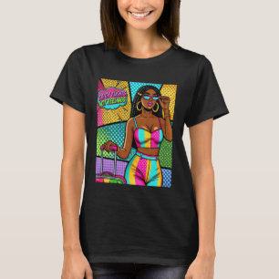Pop Art Wow Melanine Vrouw Vliegt Niet Voelt T-shirt