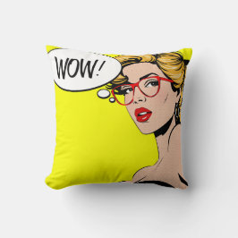 Pop Art WOW Throw pillow Kussen