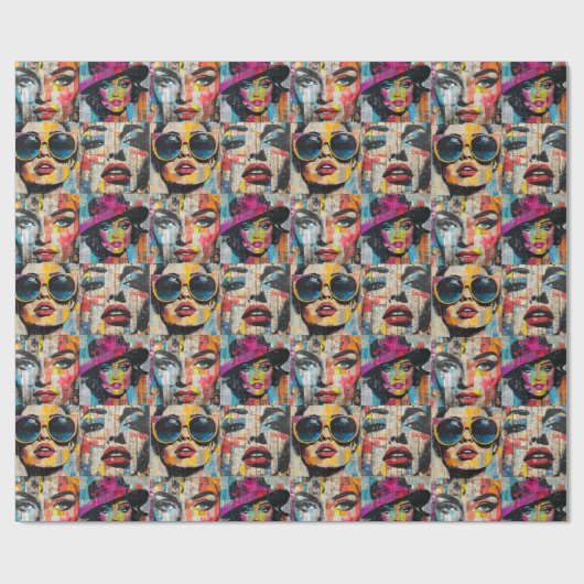 Pop Art Wrapping Paper Cadeaupapier (Vlak)