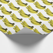 Pop Art Yellow Banana Graphic Cadeaupapier (Hoek)