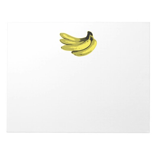 Pop Art Yellow Banana Graphic Notitieblok (Voorkant)