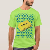 Pop Art Yellow Cassettebandje T-shirt (Voorkant)