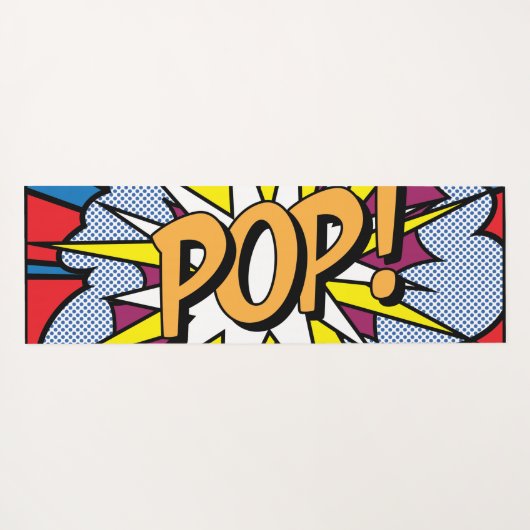Pop Art Yoga Mat (Achterkant (horizontaal))