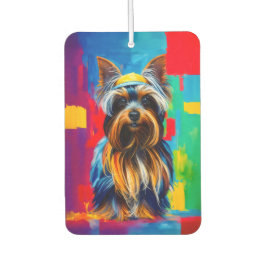 Pop Art Yorkie Dog Funky Luchtverfrisser