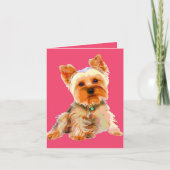 Pop-art Yorkie Kaart (Voorkant)