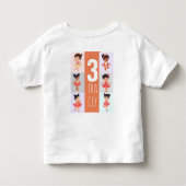 Pop Art Zachte Pastel Baby Balletdanseres Verjaard Kinder Shirts (Achterkant)