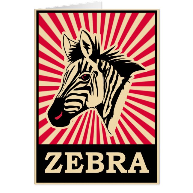 Pop Art Zebra (Voorkant)