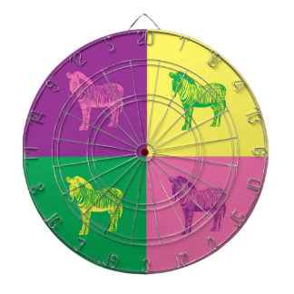 Pop Art Zebra Dartbord