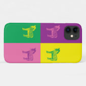 Pop Art Zebra Hoesje-Mate iPhone Case (Achterkant (horizontaal))