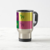 Pop Art Zebra Reisbeker (Voorkant rechts)