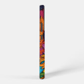 Pop Art Zonnebloem Splash Samsung Galaxy Hoesje (Rechterkant)