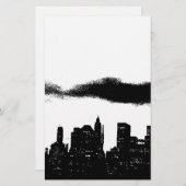 Pop Art Zwart Wit NYC New York Stad Briefpapier (Voorkant / Achterkant)