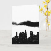 Pop Art Zwart Wit NYC New York Stad Kaart (Gele Bloem)