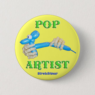 Pop Artist Ballon Dog Ronde Button 5,7 Cm