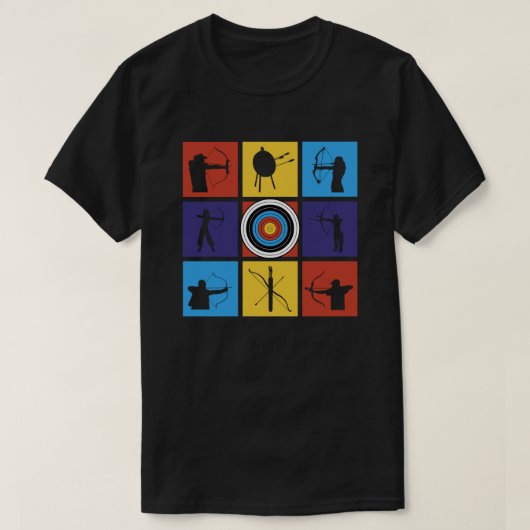 Pop-artistieke-architectuursporten en speelfilms t-shirt (Design voorkant)