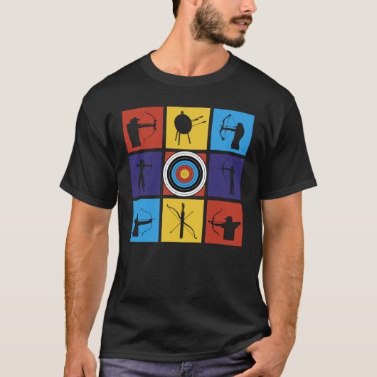 Pop-artistieke-architectuursporten en speelfilms t-shirt (Voorkant)
