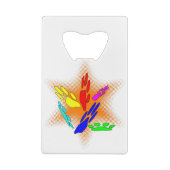 Pop-artpagina's Creditkaart Flessenopener (Achterkant)