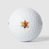 Pop-artpagina's Golfballen (Voorkant)