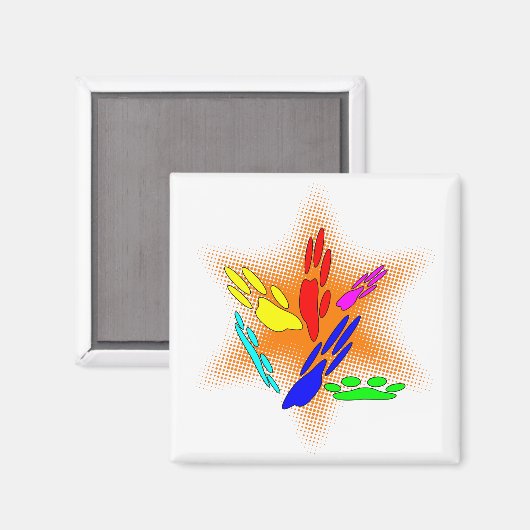 Pop-artpagina's Magneet (Voorkant / Achterkant)