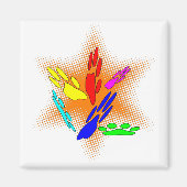 Pop-artpagina's Magneet (Voorkant)