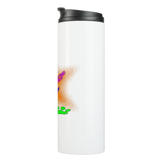 Pop-artpagina's Thermosbeker (Geroteerd rechts)