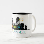 Pop Augusta! Koffie-Mok (11oz) Tweekleurige Koffiemok (Voorkant rechts)