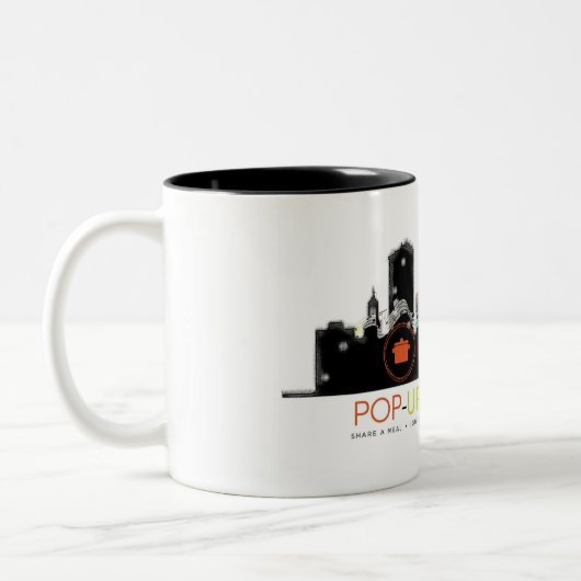 Pop Augusta! Koffie-Mok (11oz) Tweekleurige Koffiemok (Links)