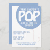 POP Baby shower Uitnodiging (Voorkant / Achterkant)