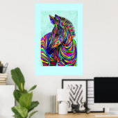 pop baby zebra poster (Thuiskantoor)