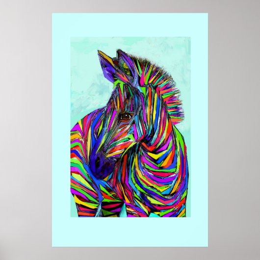 pop baby zebra poster (Voorkant)