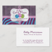Pop bakkerijontwerp visitekaartje (Voorkant / Achterkant)
