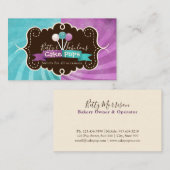 Pop bakkerijontwerp visitekaartje (Voorkant / Achterkant)