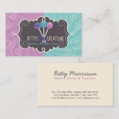 Pop bakkerijontwerp visitekaartje (Voorkant / Achterkant)