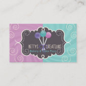 Pop bakkerijontwerp visitekaartje (Voorkant)