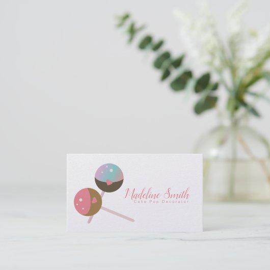 Pop bakkerijverpakking Decorator Visitekaartje (Staand voorkant)