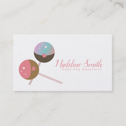 Pop bakkerijverpakking Decorator Visitekaartje (Voorkant)