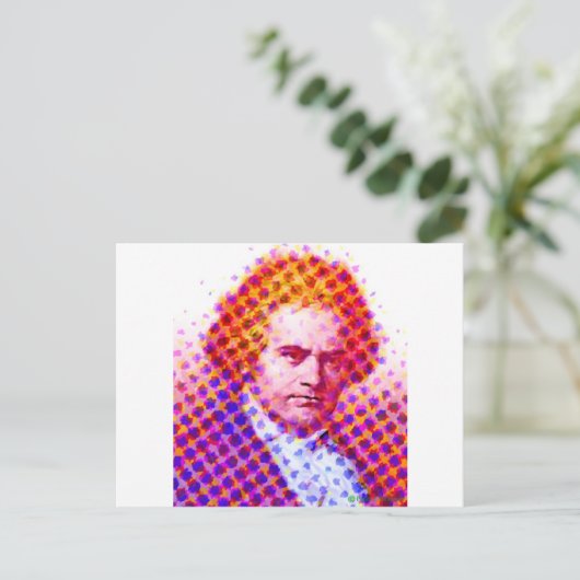 Pop Beethoven Briefkaart (Staand voorkant)