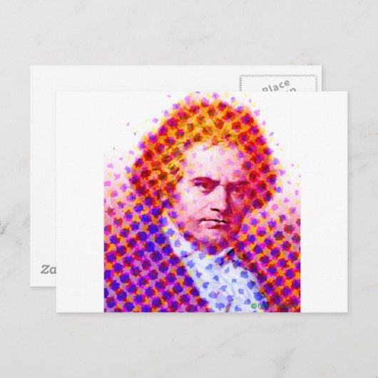 Pop Beethoven Briefkaart (Voorkant / Achterkant)