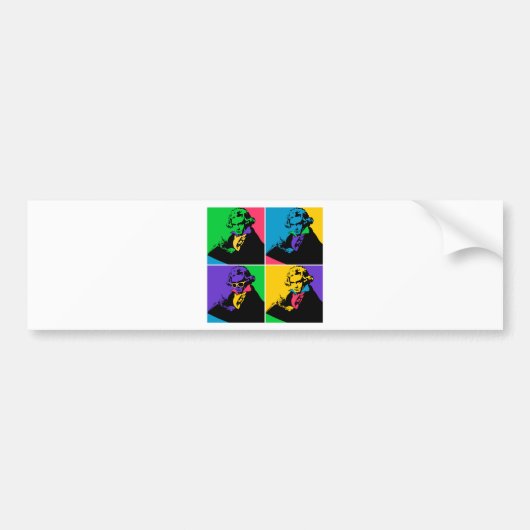 Pop Beethoven Bumpersticker (Voorkant)